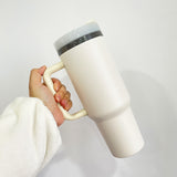 USA warehouse RTS_20pcs pack black plated underneath  white powder coated H2.0 40oz coffee tumbler for laser engrave -Gabby
