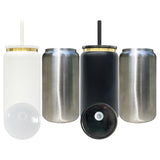 25 pack USA warehouse 16oz Gold underneath stainless steel white and black mixed cans _Gabby