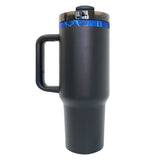 20 pack powder coated blue plated underneath H2.0 40oz coffee tumbler for laser engrave -Gabby