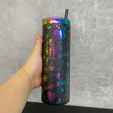 RTS 25 pack  20oz Christmas straight tumblers with rainbow plated Laser engraved Disney Designs_Gabby