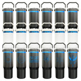 RTS-25 pack 30oz blue plated stainless steel flip straw tumblers withn portable handle for laser engraving_Gabby