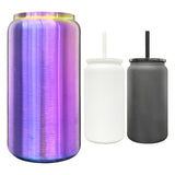 USA warehouse RTS_25 pack 16oz Chroma blue-purple plated underneath stainless steel can for laser engrave_Gabby