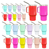 3oz stainless steel beer shot glass with handle for sublimation -50pcs pack RTS USA warehouse