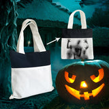 RTS USA 50 pack Halloween gifts children's kids white blank sublimation canvas candy Tote Bag-Gabby