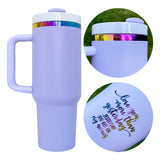 USA 20 pack H2.0 40oz macaron rainbow plated quencher tumbler mugs cups for laser engraving -Gabby