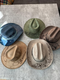 Unisex Rolled up Caps laser design on Faux Suede Fabric Blank Hat  for Laser Engraving-Holly