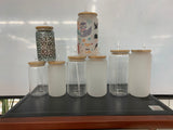 USA warehouse RTS-12oz frosted glass cans with bamboo lids for DIY -Gabby