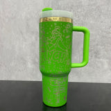 China warehouse new_20 pack Christmas 40oz H2.0 with plating Grinch laser engraved design_Gabby