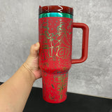 China warehouse new_20 pack Christmas 40oz H2.0 with plating Grinch laser engraved design_Gabby