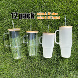 YIPAI  USA warehouse RTS_40oz clear handle glass mugs with bamboo lid_Gabby