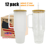 YIPAI  USA warehouse RTS_40oz clear handle glass mugs with bamboo lid_Gabby