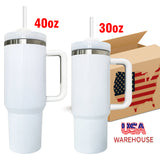 USA RTS_20 pack 40oz H2.0 quencher blank white sublimation tumblers with handle sold by case_Gabby