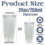 China warehouse _50 pack new style 25oz snow globe plastic tumblers _Gabby