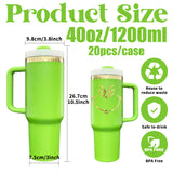 20 pack USA warehouse laser engraved mirror gold plated underneath powder coated green 40oz H2.0 tumbler-Gabby