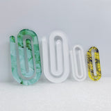 China warehouse _50pack 100pack acrylic white sublimation paper clip-Gabby