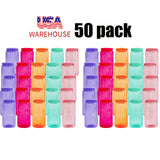 USA RTS _25 pack 50 pack 16oz colored jelly sublimation glass cans in sweet candy colors- Gabby